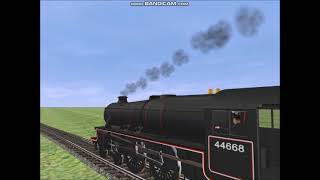 LMS Black 5 vs BR 4MT 460 Racing Trainz [upl. by Gold]