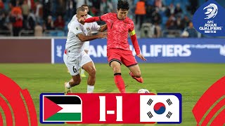 Son goal not enough in Amman  Palestine  Korea Republic  Highlights AsianQualifiers  Road To 26 [upl. by Dinerman]