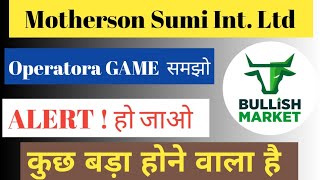 SAMVARDHANA MOTHERSON SUMI INTERNATIONAL LTD SHARE NEWS  NEXT TARGET  mothersonsuminews [upl. by Aredna]