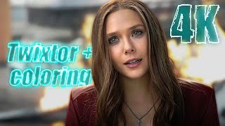 Wanda Maximoff Civil War 4K Twixtor Scenepack with Coloring for edits MEGA [upl. by Wendi888]