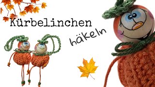 KürbisAnhänger häkeln🍁🍂 Kürbelinchen 💕 [upl. by Plotkin]