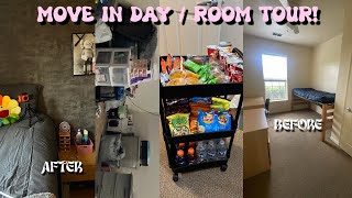 COLLEGE MOVE IN DAY  detailed room tour Albany state University [upl. by Nywloc]