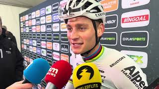 Mathieu van der Poel verwacht andere soort cross in Diegem “Het moet niet altijd alleen” [upl. by Donata]