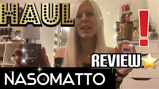 NASOMATTO Perfume Haul💝How do they perform What do I think🧐Narcotic V Blamage Review⭐️⭐️ [upl. by Ynehteb]