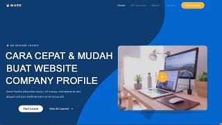 Cara Membuat Website Perusahaan Untuk Company Profile 2021 [upl. by Oiramat]