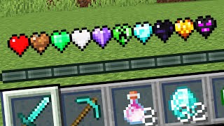 Minecraft but there are Custom Hearts [upl. by Nazario152]