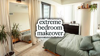 EXTREME cozy bedroom makeover on a budget [upl. by Reinhardt834]