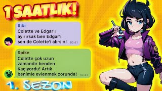 BRAWL STARS GRUP CHAT  1 SEZON 7 BÖLÜM BİR ARADA  1 SAATLİK VERSİYON DERLEME 2 [upl. by Arrac]