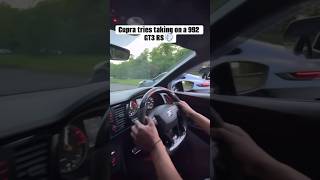 Cupra tries taking on a Porsche 922 GT3 RS 💨💨 [upl. by Yelkcub]