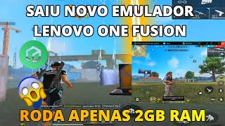 DESCOBRI NOVO EMULADOR LEVE PARA PC FRACO LENOVO ONE FUSION ANDROID 7 😱MELHOR EMULADOR FF 2GB RAM🚀 [upl. by Dyun]