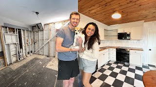 DIY kitchen remodel on a budget with Lowes  Before and After Kitchen Makeover [upl. by Rehptsirhc]