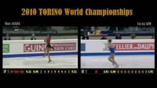 Mao Asada vs Yuna Kim comparison [upl. by Kast]