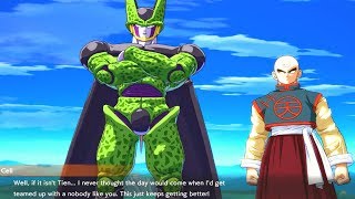 Dragon Ball FighterZ  Cell Calls Tien a Nobody amp Roasts Him [upl. by Leacock]