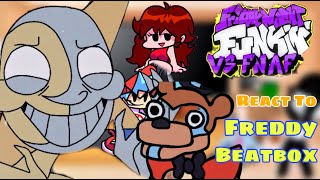 Freddy Beatbox  Fnf React To FNAF Security Breach in a Nutshell But It´s a FNF Mod [upl. by Nadruoj]