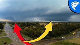 The most insane Texas Tornado Outbreak  Drone Chase Wedge Tornado into Oklahoma [upl. by Oicnerolf]