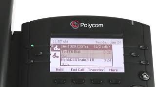 Polycom VVX 301  Transfer to Voicemail [upl. by Neitsabes]