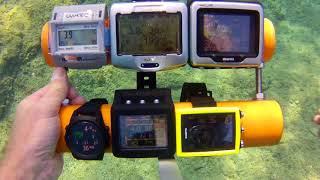 Video 2di3 Aladin Pro UwatecGalileo SolScubapro G2Mares Icon HDSuunto Eon CoreShearwater Teric [upl. by Tani]