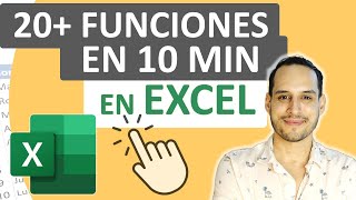 Las 20 Funciones Más Usadas en EXCEL [upl. by Xela]