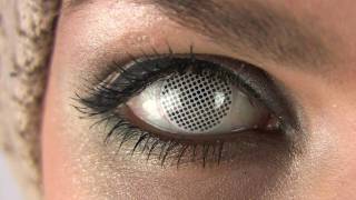 White Screen Mesh Contact Lenses [upl. by Brawley]