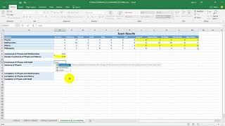 Excel Statistics  Calculating the Covariance [upl. by Allimac933]