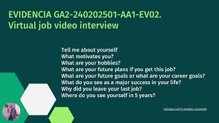 Virtual job video interview [upl. by Negroj685]