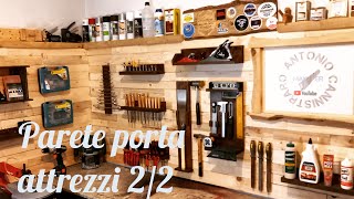 Come organizzare un laboratorio Parete porta attrezzi da pallet e scarti di lavorazione Lab diy [upl. by Eahsal721]