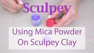 Quick Tip  Using Mica Powder with Raw Clay  Sculpeycom [upl. by Akemit]