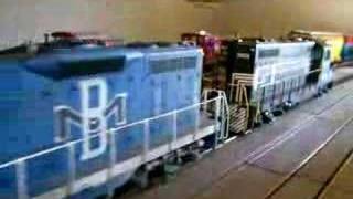 G scale NYC Gp7 Coal Train Started [upl. by Bell]