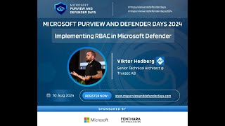 Implementing RBAC in Microsoft Defender [upl. by Kecaj]