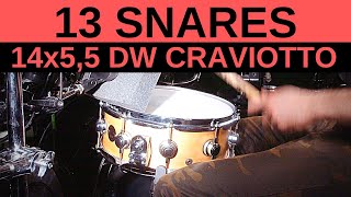 14x55 DW Craviotto Super Solid Maple Processed  Raw Comparison [upl. by Menzies]