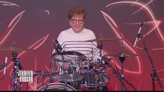 72yearold drummer from Myrtle Beach shows off skills on Jennifer Hudson show [upl. by Landry]