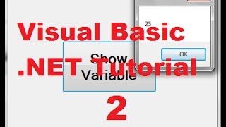 Visual Basic NET Tutorial 2  Variable Declaration in Visual Basic [upl. by Atihcnoc25]