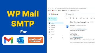 Setup WP Mail SMTP for Contact Form for Gmail Outlook amp Webmail [upl. by Auhsohey702]