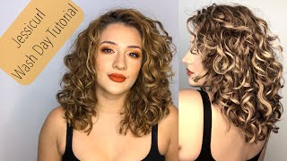 Curly Girl Method Approved Wash Day  Jessicurl  Nov 2019  Irene’s Beauty Times [upl. by Edualc]