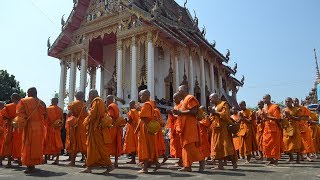 Buddhist Temple Events and Celebrations in Thailand Buriram Isaan [upl. by Krantz]