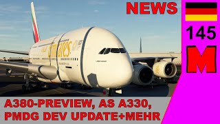 Aerosoft A330 release FBW A380 dev update  vieles mehr  News [upl. by Htelimay]