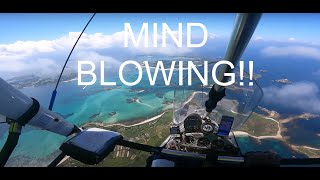 I FLEW TO THE ISLES OF SCILLY IN A FLEXWING MICROLIGHT [upl. by Flagler588]