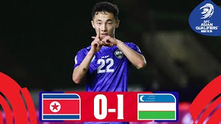 Yusupov saves the day  DPR Korea  Uzbekistan  Highlights AsianQualifiers  Road To 26 [upl. by Eiramanna120]