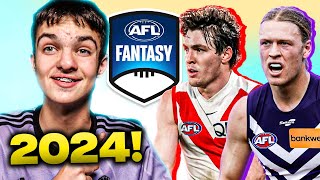 2024 AFL FANTASY TEAM REVEAL [upl. by Eicyaj458]