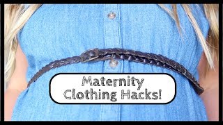 Maternity Clothes Hacks  Money Saving Pregnancy Clothing Tips and Tricks [upl. by Dnaltroc]