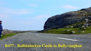 Ireland 2016  R477 Ballinalacken Castle to Ballyvaughan [upl. by Rhody]