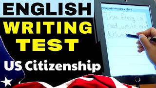 Writing Test Practice Sentences Using Official USCIS Vocabulary US Citizenship  Written Exam [upl. by Yerg366]