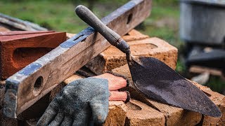 BRICKLAYING with 150 YEAR OLD TOOLS [upl. by Nnaitak]