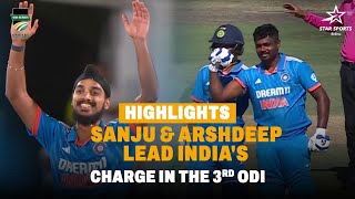 Sanju Samsons 100 amp Arshdeep Singhs 4fer Help India Win ODI Series  SA vs IND 3rd ODI Highlights [upl. by Aurelea]