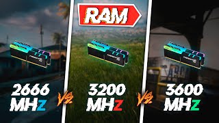 Ram 2666MHz vs 3200MHz vs 3600MHz  Test in 5 GAMES [upl. by Gordan]