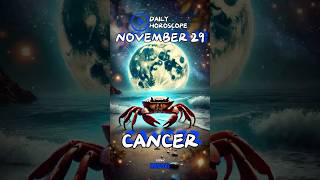 Cancer Daily Horoscope November 29 2024  Spark Spontaneity in Love [upl. by Chemaram]