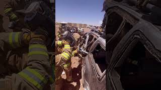 Academy 37 Vehicle Extrication Training firefighter firedepartment fire lascruces cadetlife [upl. by Thgirw]