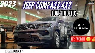 2023 Jeep Compass LongitudeO 4X2 Diesel Manual  Detailed Review  Best Variant You Can Buy 😍 [upl. by Assirralc754]