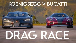 Koenigsegg Agera RS VS Bugatti Chiron 0400 KMH comparison [upl. by Riada]