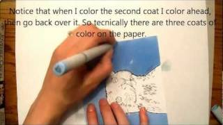 CopicTutorial Coloring Large Areas [upl. by Eatnoled183]